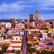 Sunrise Reflections in Des Moines , IA